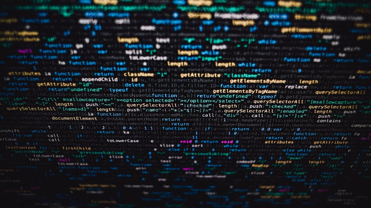 A screen of code.